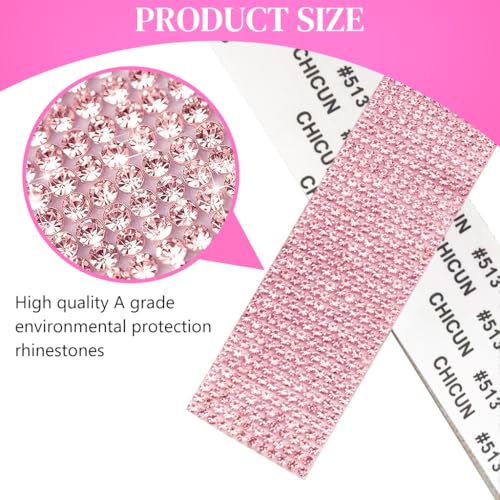 MAYCREATE® 1Roll Self Adhesive Crystal Rhinestone Ribbon Diamond Bling Tape Rhinestones Strips Sticker for Arts Crafts Wedding Birthday Party DIY Event Car Phone Decoration Pink 2 PCS MAYCREATE® 1Roll Self Adhesive Crystal Rhinestone Ribbon Diamond Bling Tape Rhinestones Strips Sticker for Arts Crafts Wedding Birthday Party DIY Event Car Phone Decoration Pink 2 PCS